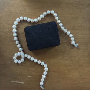 Strand of real pearls necklace  19.5 inch